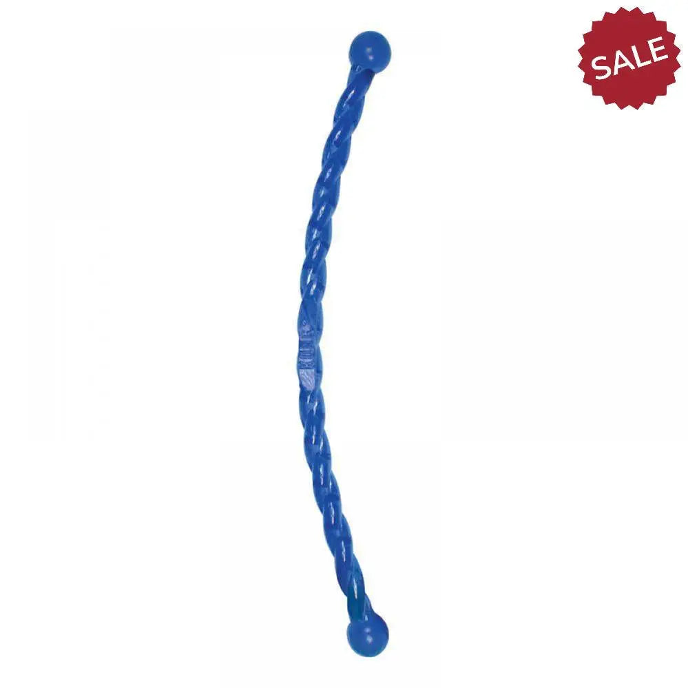 Blue twisted plastic stirrer with rounded ends from kong safestix small for safe mixing and stirring tasks