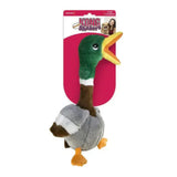 A plush kong shakers honkers duck toy with green head yellow beak and soft fabric perfect for dog’s natural chewing