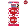Red kong signature balls x2 medium made of durable rubber with textured surface for easy grip and play