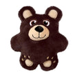 A plush kong snuzzles bear dog toy in brown with tan accents perfect for dogs who love soft bear dog toys