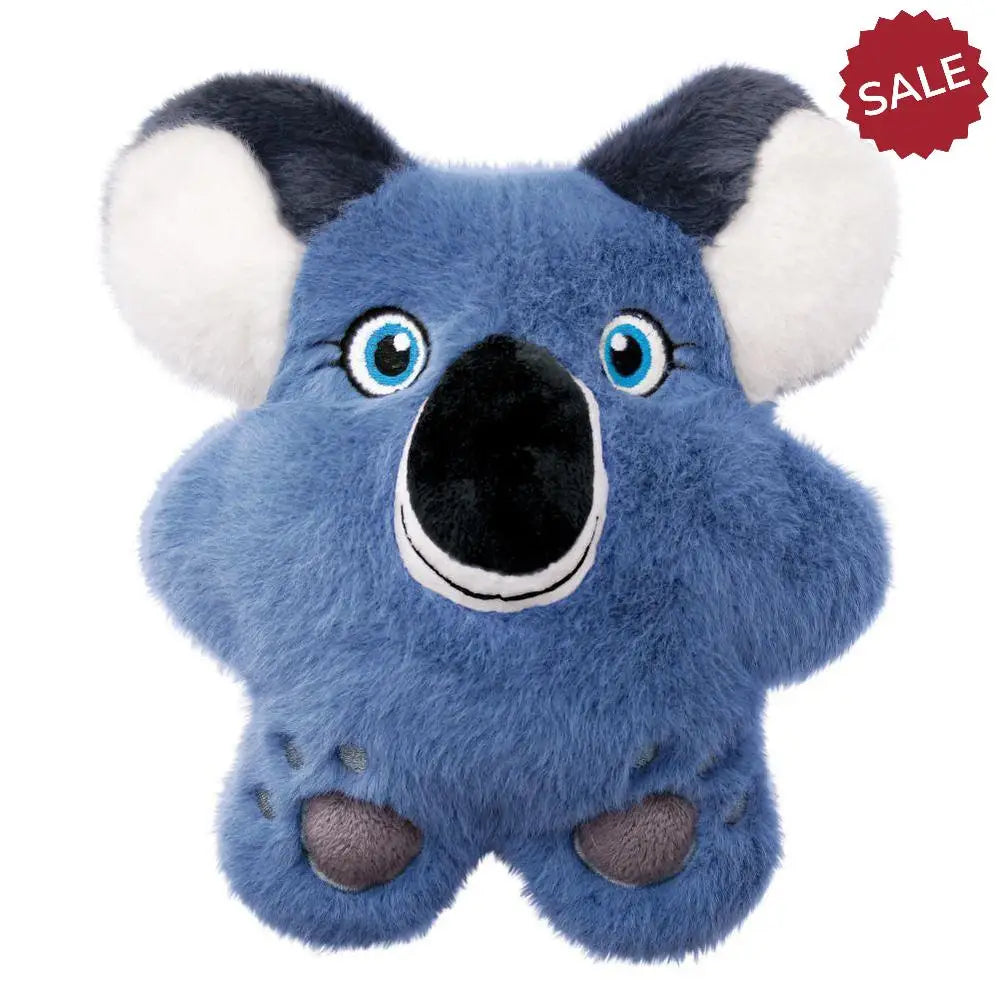 Blue plush kong snuzzles koala medium with white inner ears black nose and blue eyes soft cuddly toy