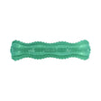 Teal translucent kong squeezz dental stick dog toy with textured nubs for chewing and dental reward