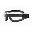 Black kroops 13-five racing goggles with clear lenses and adjustable straps perfect for equestrian and horses use