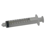 Clear plastic kruuse disposable syringe with black clear graduations and white plunger for quality disposable syringes