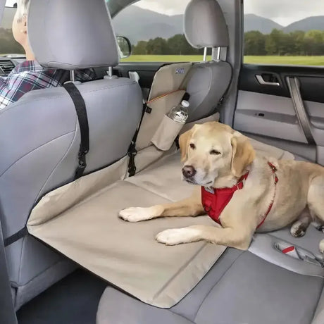 Kurgo Backseat Bridge Small Black/Hampton Sand Dogs