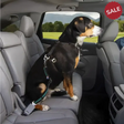 Kurgo Direct To Seatbelt Swivel Tether Small Blue Dogs