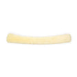Cream-colored plush lambswool breastplate cover designed as a high-quality armrest cover for comfort and protection