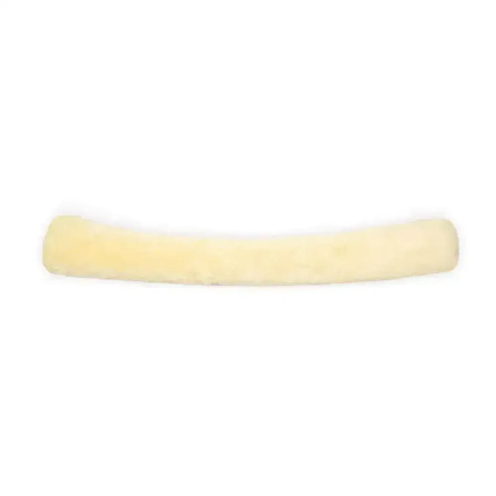 Cream-colored lambswool breastplate cover plush and high-quality armrest cover designed for comfort and durability