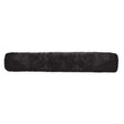 Black plush faux fur lambswool girth sleeve 60x12 with soft textured surface for comfy girth protection