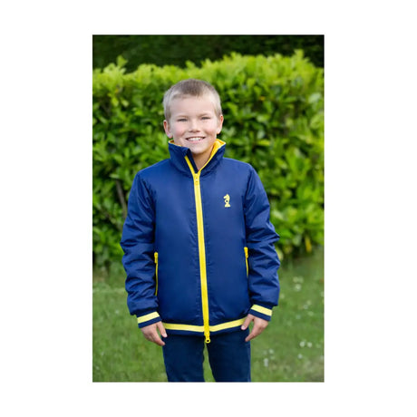 Lancelot Blouson by Little Knight Navy/Yellow 3-4 Years Coats & Jackets Barnstaple Equestrian Supplies