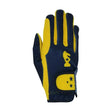 Lancelot Children’s Riding Gloves by Little Knight Yellow/Navy Child X Large Riding Gloves