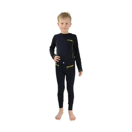 Lancelot Full Silicone Breeches by Little Knight Navy/Yellow 3-4 Years Breeches