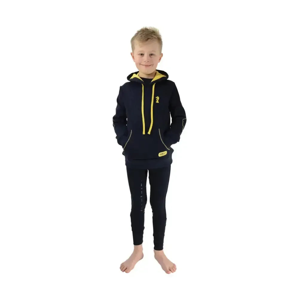 Lancelot Hoodie by Little Knight Navy/Yellow 9-10 Years Hoodies