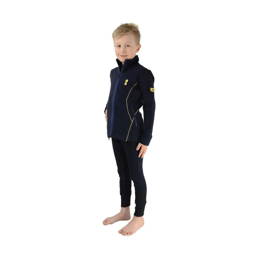 Lancelot Jacket by Little Knight Navy/Yellow 3-4 Years Coats & Jackets Barnstaple Equestrian Supplies