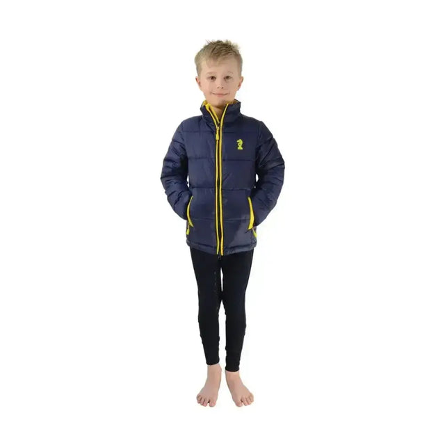 Lancelot Padded Jacket by Little Knight Navy/Yellow 3-4 Years Outdoor Coats
