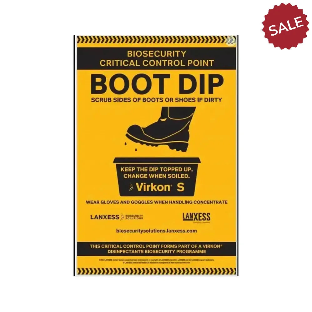 Lanxess Virkon Foot Dip Sign Smallholder