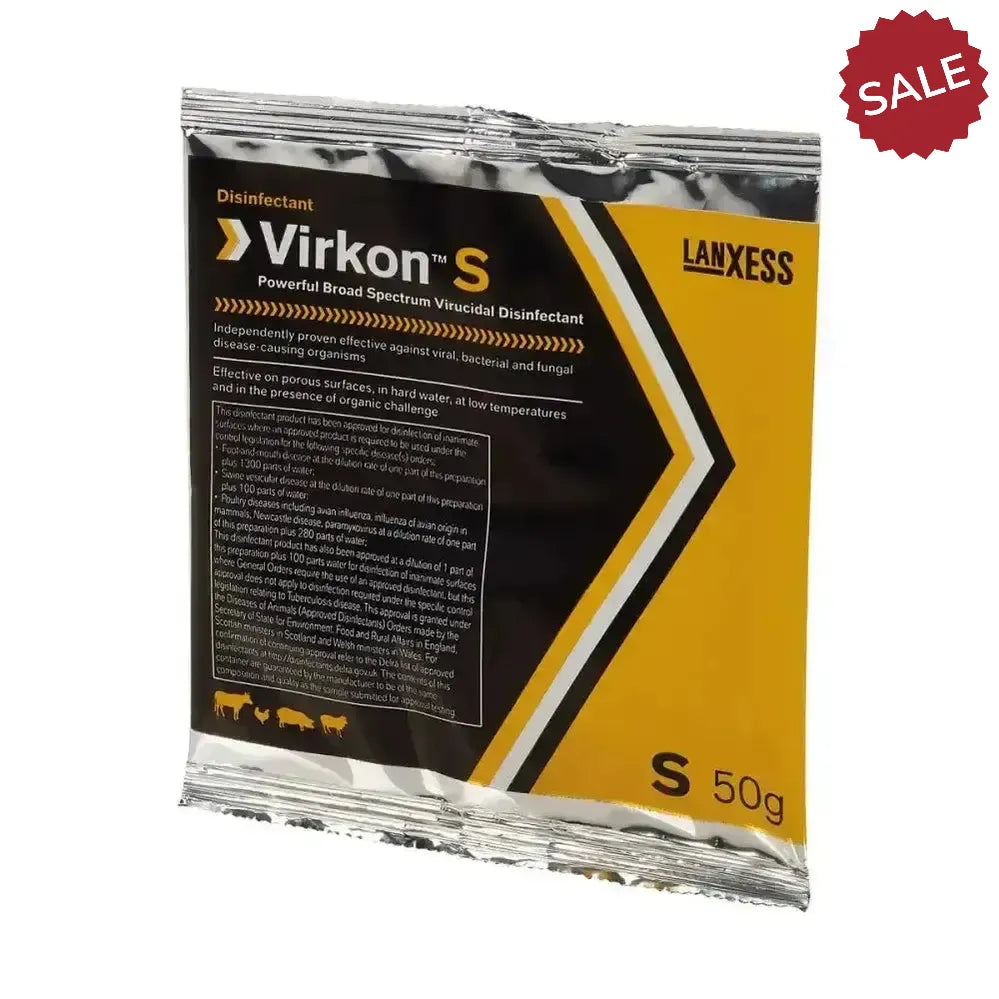 Lanxess Virkon S 50 X 50g Sachet Disinfectants