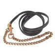 Leather Lead Rein Brass Chain 1/2 inch Heritage English Leather Havana Reins Barnstaple Equestrian Supplies