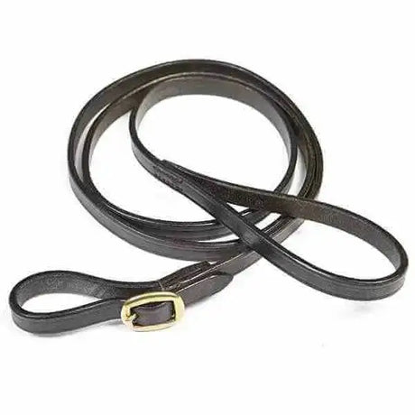 Leather Leading Rein Elico Havana Reins Barnstaple Equestrian Supplies