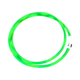 Bright green led neck strap for horses with white magnetic clasp for easy use and visibility at night