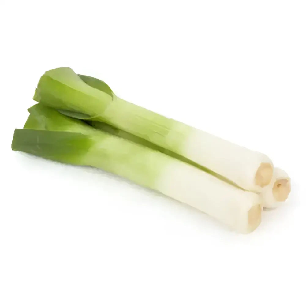 Fresh green and white leeks with crisp layered leaves perfect for cooking or equestrian snack breaks with credit card ease