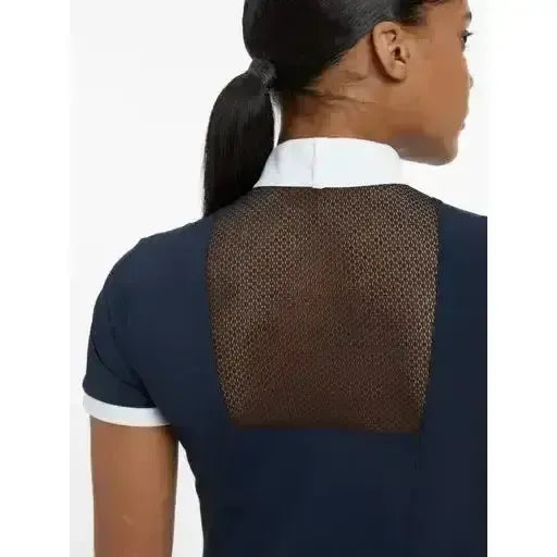 LeMeiux Camille Short Sleeve Show Shirt Navy Navy UK 6 Show Shirts