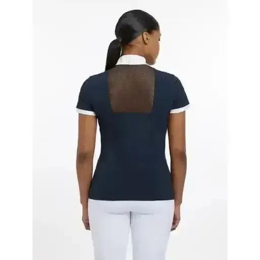 LeMeiux Camille Short Sleeve Show Shirt Navy Navy UK 6 Show Shirts