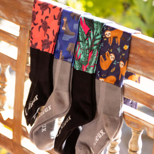 Riding Socks from LeMieux, Ariat, HY and Woof Wear.  Bright and colourful riding socks for ladies and kids and Riding Socks for men