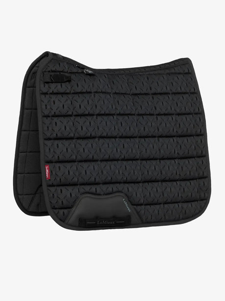 LeMieux 3D Mesh Self-Cool Dressage Square Black Black Small/Medium Saddle Pads