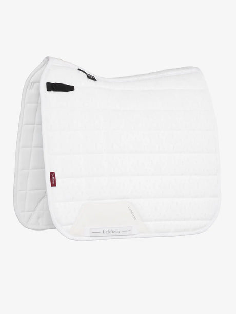 LeMieux 3D Mesh Self-Cool Dressage Square White White Large Saddle Pads
