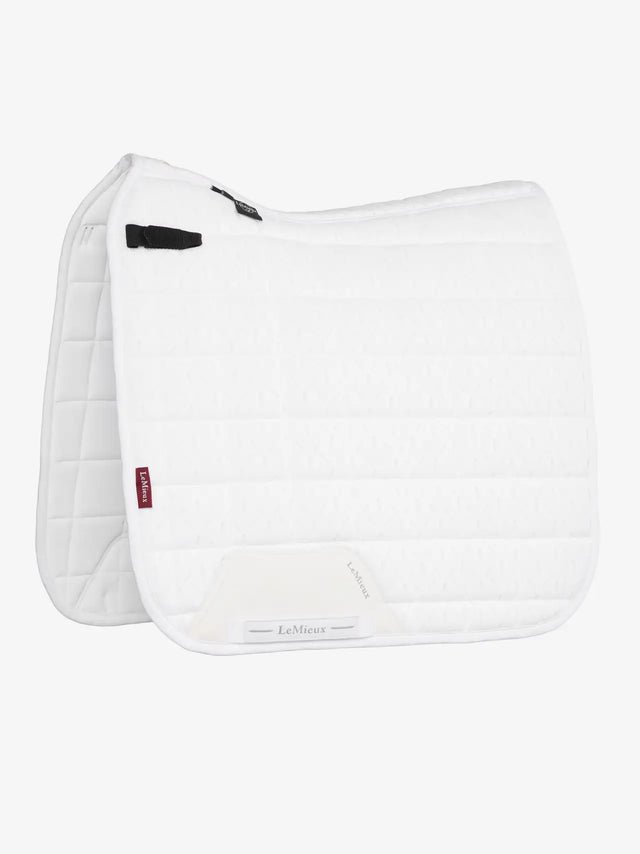 LeMieux 3D Mesh Self-Cool Dressage Square White White Large Saddle Pads
