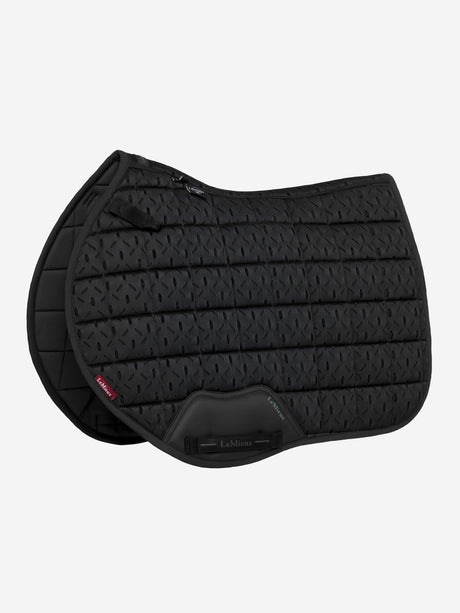 LeMieux 3D Mesh Self-Cool Eurojump Square Black Black Small/Medium Saddle Pads
