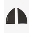 Black lemieux acoustic fly hood inserts with a sleek textured design for fly hood protection and comfort
