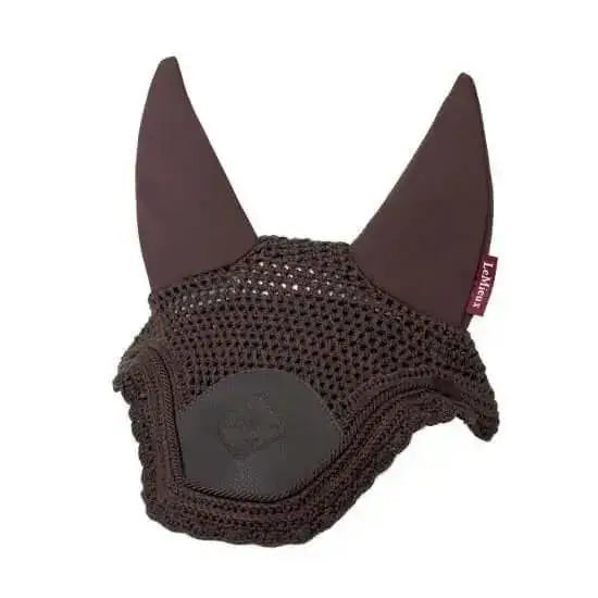 LeMieux Acoustic Pro Fly Hood Brown Brown Medium Horse Ear Bonnets Barnstaple Equestrian Supplies