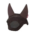 Black mesh lemieux acoustic pro fly hood brown with padded stiffened ears and small red tag on right side