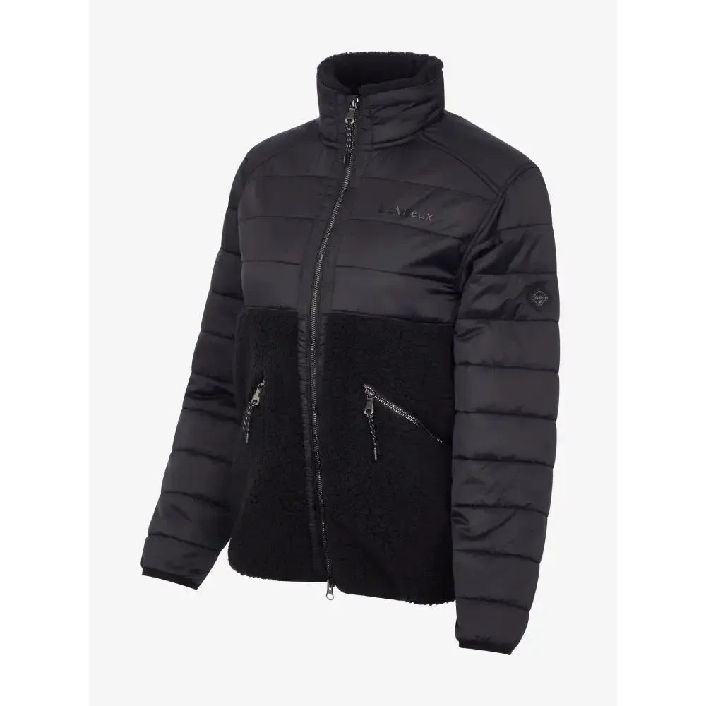 Lemieux Alissa Hybrid Fleece Black UK 6 Black Jumpers