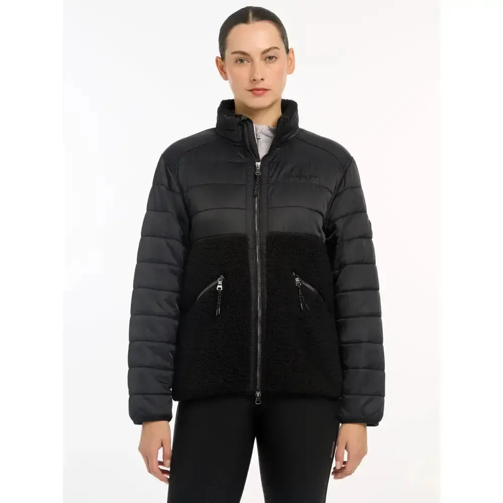 Lemieux Alissa Hybrid Fleece Black UK 6 Black Jumpers