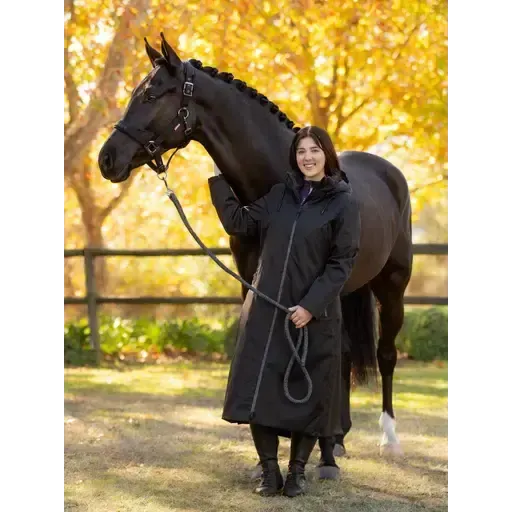 Lemieux All Elements Robe Black Black UK 6 Outdoor Coats