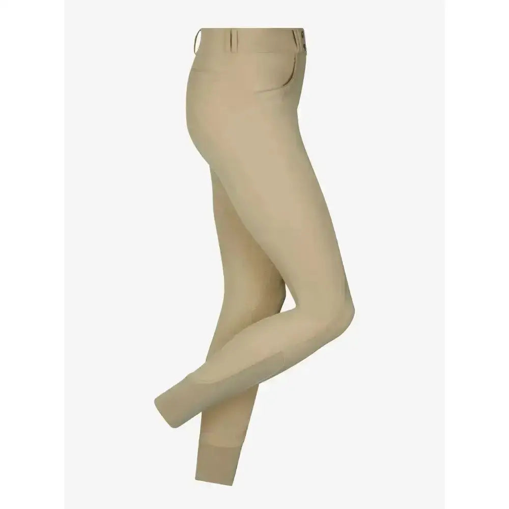 Beige lemieux amara ii breech riding pants with smooth, form-fitting design and subtle stitching details