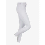 White lemieux amara ii breech knee grip riding pants with sleek fit and subtle stitching details