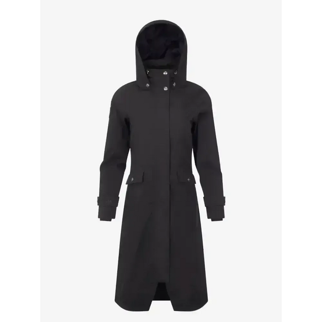 Lemieux Amelie Waterproof Lightweight Riding Coat Black UK 6 Black Outdoor Coats