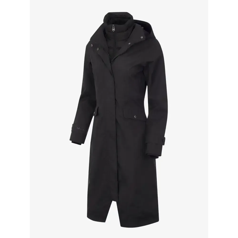 Lemieux Amelie Waterproof Lightweight Riding Coat Black UK 6 Black Outdoor Coats & Jackets