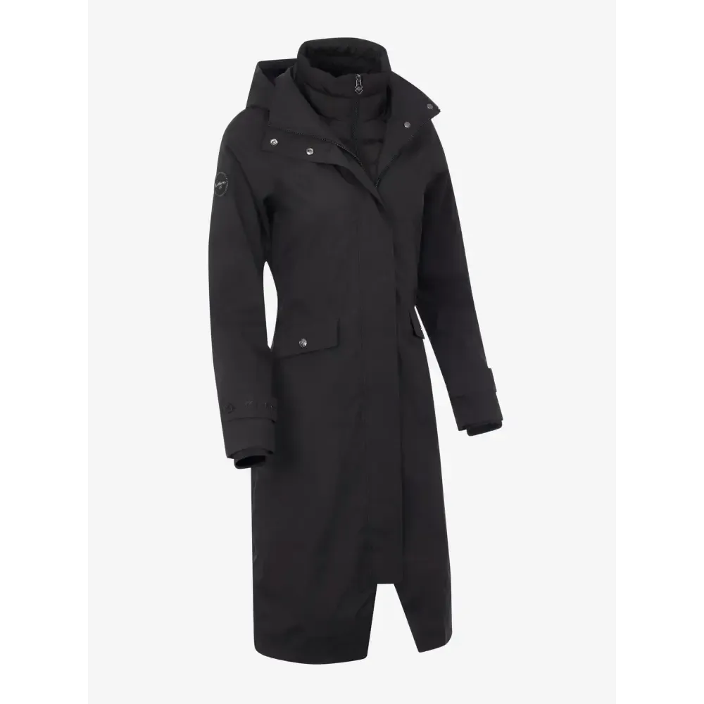 Lemieux Amelie Waterproof Lightweight Riding Coat Black UK 6 Black Outdoor Coats & Jackets