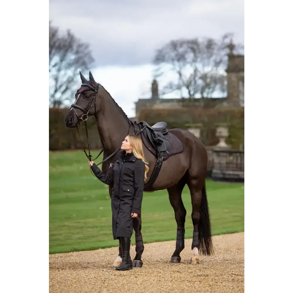 Lemieux Amelie Waterproof Lightweight Riding Coat Black UK 6 Black Outdoor Coats & Jackets