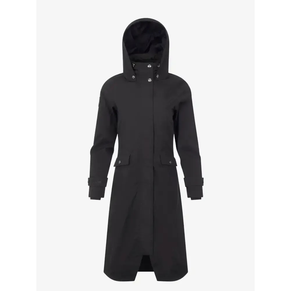 Lemieux Amelie Waterproof Lightweight Riding Coat Black UK 6 Black Outdoor Coats & Jackets