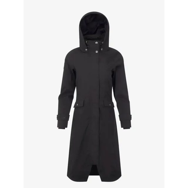 Lemieux Amelie Waterproof Lightweight Riding Coat Black UK 6 Black Outdoor Coats & Jackets