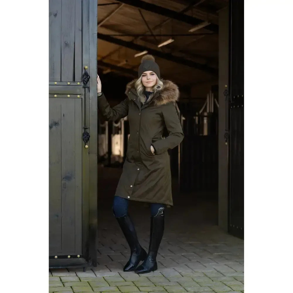 Lemieux Anya Waterproof Riding Coat Alpine UK 6 Alpine Outdoor Coats & Jackets