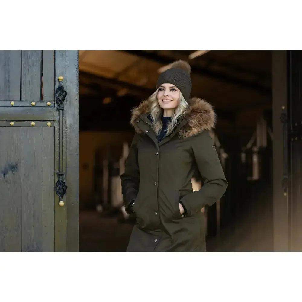 Lemieux Anya Waterproof Riding Coat Alpine UK 6 Alpine Outdoor Coats & Jackets