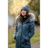 Lemieux Anya Waterproof Riding Coat Petrol UK 6 Petrol Outdoor Coats & Jackets