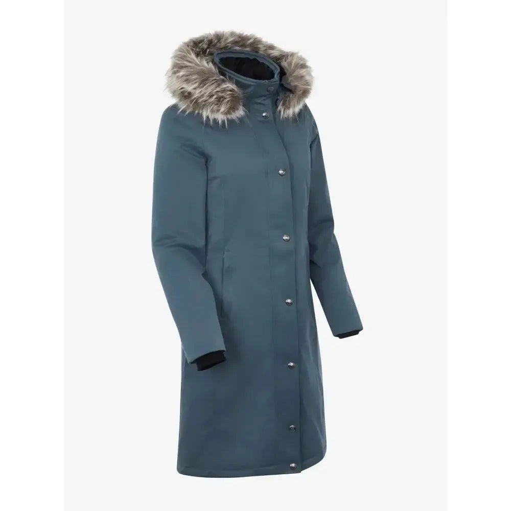 Lemieux Anya Waterproof Riding Coat Petrol UK 6 Petrol Outdoor Coats & Jackets